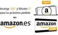 ¡Gratis! 5€ de regalo si recargas 100€ en tu cuenta de Amazon