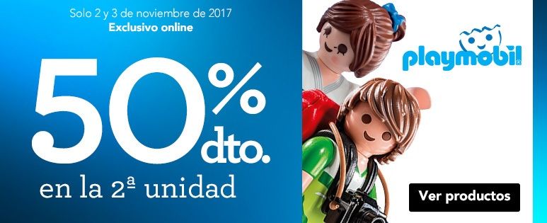 ¡Sólo hoy! 50% en la 2ª unidad en Playmobil en ToysRus (exclusivo online)