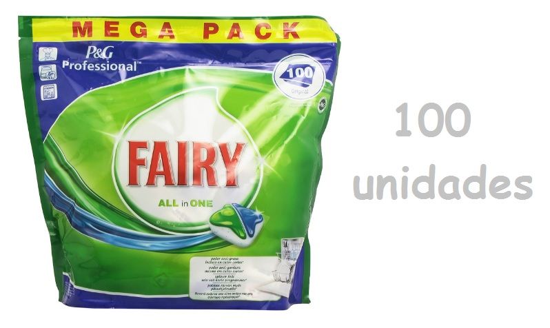 ¡Chollo! Pack 100 cápsulas para lavavajillas Fairy All in One sólo 15,99€