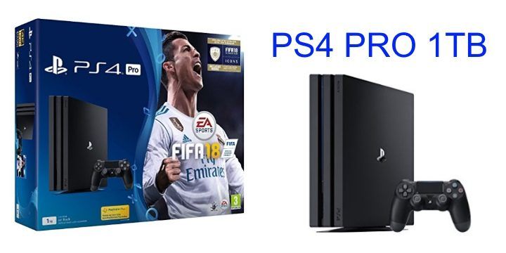 ¡Chollo! Playstation 4 PRO 1TB + Fifa 18 sólo 356,23€ (Oferta Amazon UK)