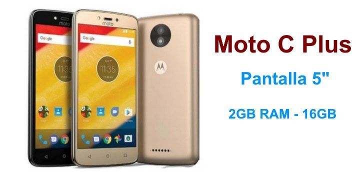 ¡Chollo! Smartphone Motorola Moto C Plus 16GB/2GB por sólo 89€