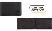 Cartera de piel Camel Active en color negro sólo 18,78€ (llega para Navidad)