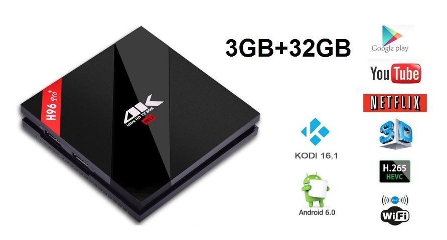 ¡Entrega 48h! TV Box Alfawise H96 Pro+ (Android 7/32GB/3GB) por 54,99€