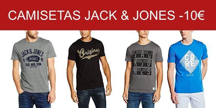 ¡Chollo! Camisetas Jack & Jones baratas por menos de 10€