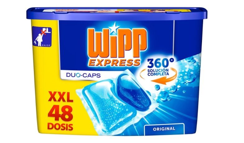 ¡Chollo! Detergente en cápsulas Wipp Express Duo Caps 48 Dosis sólo 8,95€