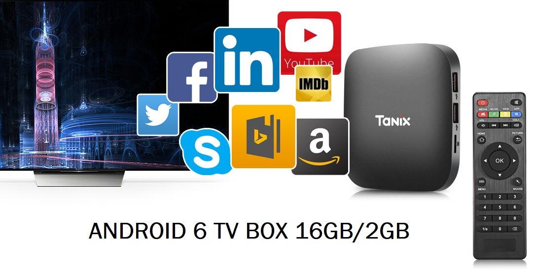 ¡Cupón! TV Box Tanix TX2-R2 Android 6/16GB/2GB/4K por 23,68€