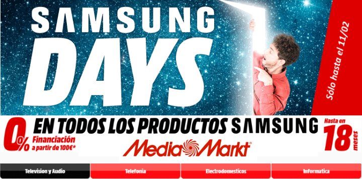 Nuevo catálogo ofertas Media Markt Samsungs Days: lo más destacado