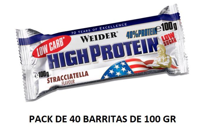 ¿ERROR DE PRECIO? 40 Barritas de proteína Weider High Protein sólo 7,85€