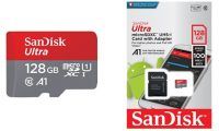 ¡Chollazo! MicroSD SanDisk Ultra A1 128GB + Adaptador por sólo 14,76€