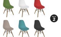 ¡Chollazo! Pack 2 sillas diseño Tower Eames sólo 26,99€ (4 colores a elegir)