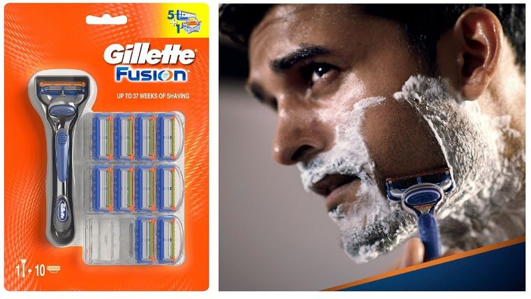 ¡Chollo! Maquinilla de afeitar Gillette Fusion + 10 recambios sólo 21,79€
