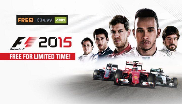 ¡Gratis! Juego F1 2015 para Steam totalmente gratis por tiempo limitado