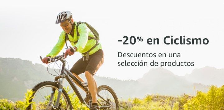 ¡Cupón descuento! 20% sin límite en una selección de Ciclismo en Amazon