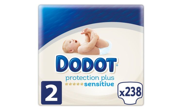 ¡Chollo! 238 pañales Dodot Sensitive Talla 2 (4-8 kg) sólo 35€ (ahorra 20€)