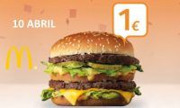 ¡Sólo 24h! Big Mac a 1 euro en McDonalds desde martes 10 de abril 7:00 am