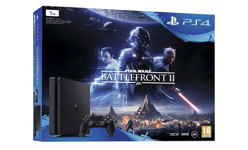 ¡Chollo! PS4 Slim de 1TB + Star Wars Battlefront II sólo 249,99€ (ahorra 100€)