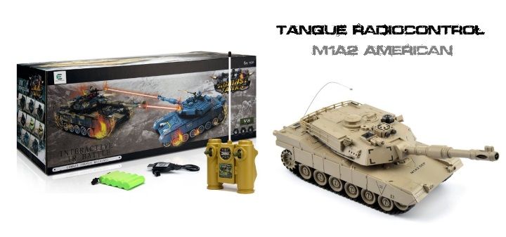 ¡Chollazo! Tanque americano M1A2 radiocontrol (escala 1:28) sólo 12,99€
