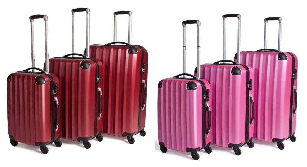 Set 3 maletas ABS con ruedas y cierre de combinación desde sólo 81,95€