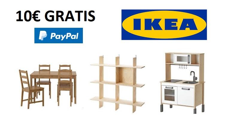 10 euros gratis en IKEA pagando con PayPal en pedidos de 50€ o más