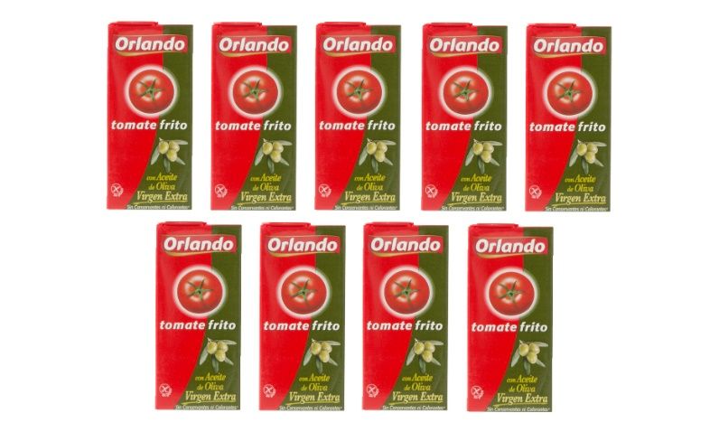 Pack 9 unidades de Tomate frito Orlando por 5,94€ ¡Sólo 0,66€ la unidad!