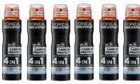 ¡Chollo! Pack de 6 desodorantes Men Expert Carbon de L'oreal por sólo 15,46€ (antes 19,56€)