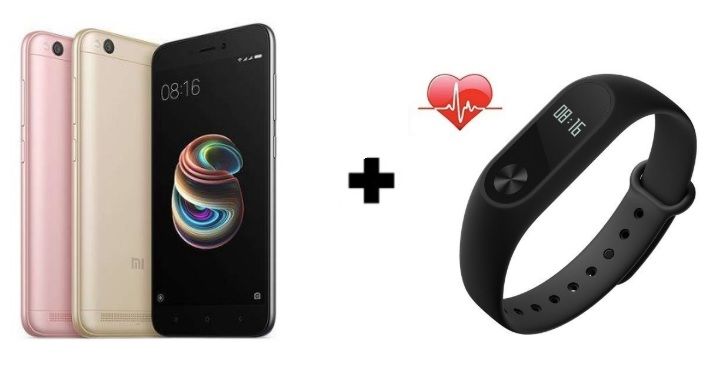 ¡Acaba mañana! Smartphone Redmi 5A + pulsera Mi Band 2 por 109€ en Amazon