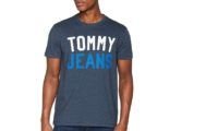 ¡Chollo! Camiseta Tommy Jeans TJM College Logo tee B de  Tommy Hilfiger por sólo 14,50€