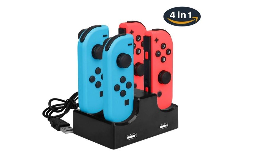 Base de carga para 4 Joy-Con de Nintendo Switch por sólo 5,25€ con envío gratis