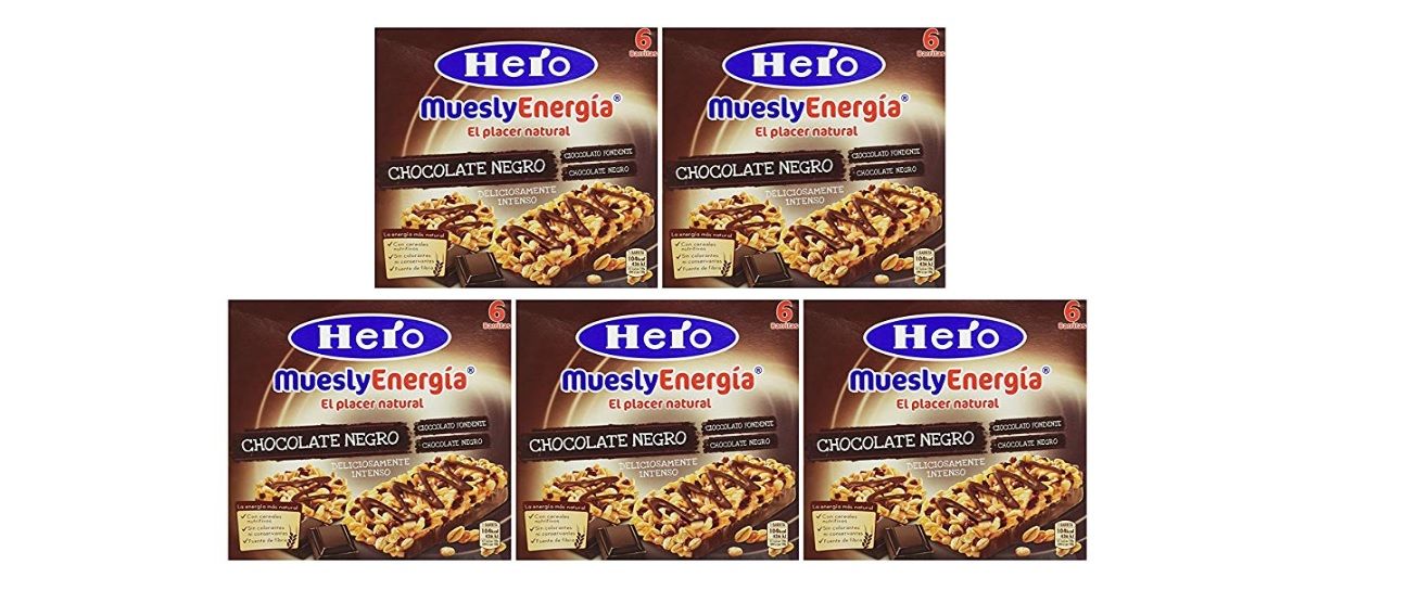 ¡Chollo! Pack de 5 cajas de barritas de chocolate Hero por sólo 5€