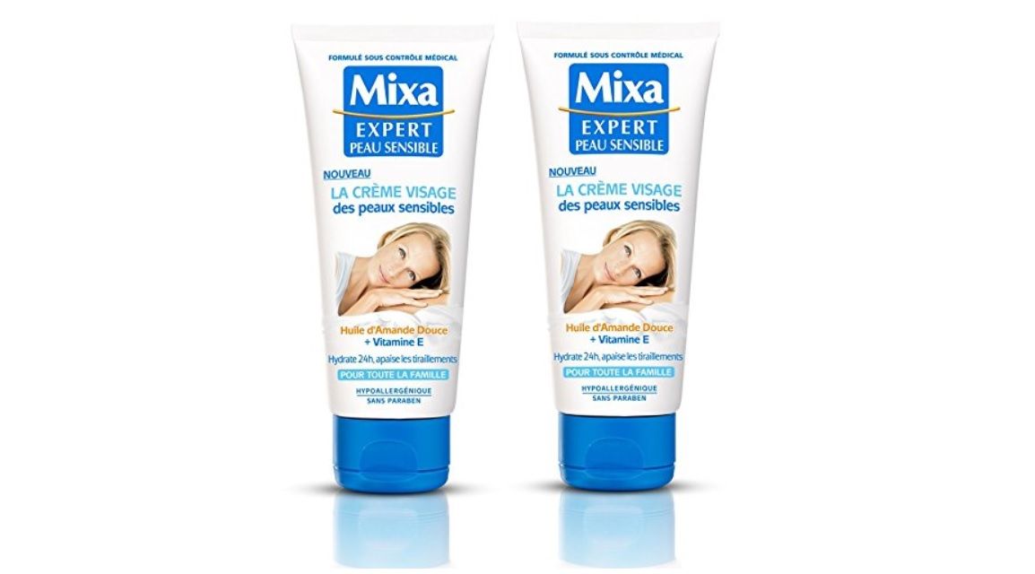 ¡Chollo! Pack de 2 cremas faciales Mixa Expert para pieles sensibles por sólo 9,72€