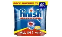 ¡Chollo! Pack 60 pastillas Finish Todo en 1 Max Limón por sólo 8,09€ (0,13€ el lavado)