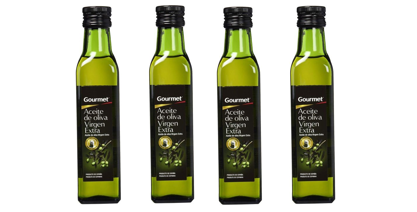 ¡Chollo! Pack de 4 botellas de aceite de oliva virgen extra Gourmet por sólo 5,54€