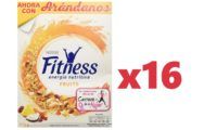 ¡Chollazo! 16 cajas de cereales Nestlé Fitness Trigo integral y arroz tostados con frutas