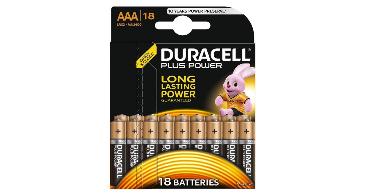 Pack de 18 pilas Duracell Plus Power Alcalinas AAA