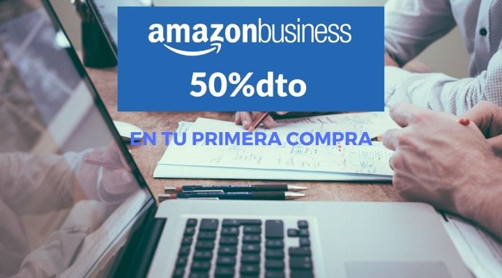 ¡Chollazo para empresas y autónomos! Código 50% descuento en Amazon