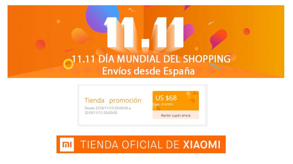 Cuponazos de hasta 60,75€ (68$) en la tienda oficial de Xiaomi en Aliexpress Plaza (desde España)