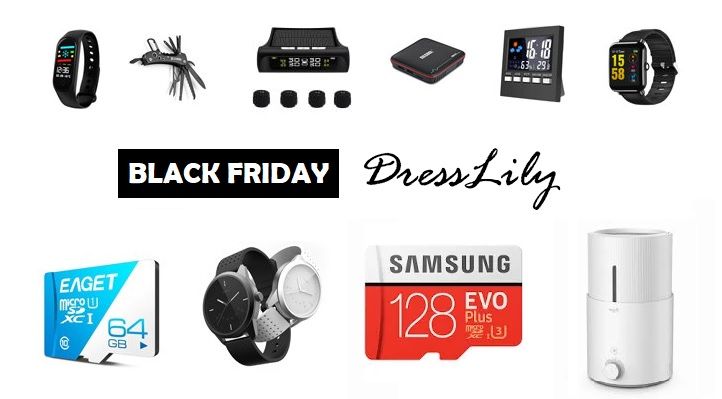 Mini precios en gadgets aplicando cupones en el Black Friday de Dresslily