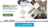ElTenedor Restaurant Week: hasta 50% en restaurantes TOP + 10€ extra