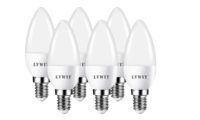 ¡Chollo flash! Pack de 6 Bombillas LED LVWIT Vela por sólo 9,07€ (1,51€/unidad)