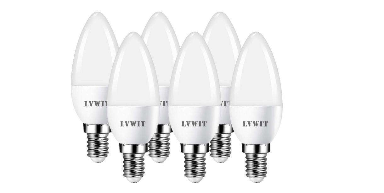 ¡Chollo flash! Pack de 6 Bombillas LED LVWIT Vela por sólo 9,07€ (1,51€/unidad)
