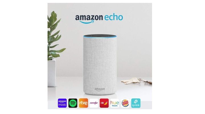 ¡Chollaco! Amazon Echo Altavoz inteligente con asistente de voz Alexa por solo 64,99€
