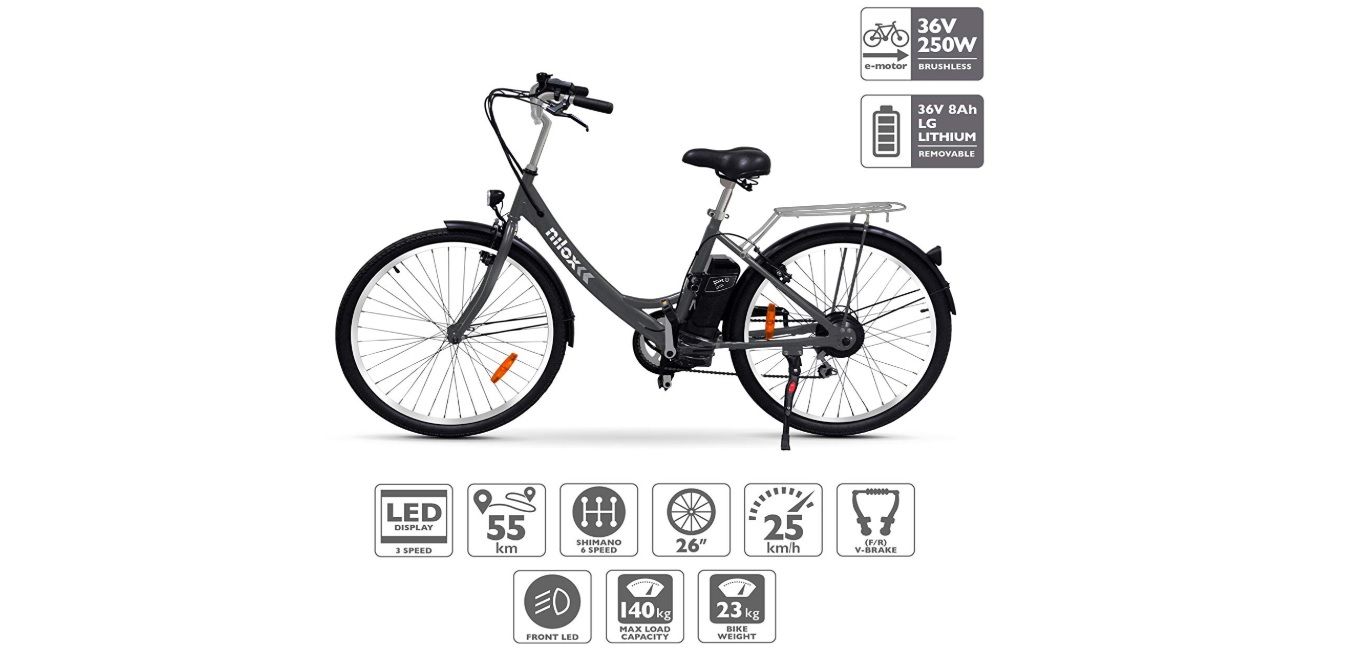 ¡Chollazo del día! Bicicleta eléctrica Nilox 30NXEB266V001 por sólo 384,89€ (antes 662,95€)