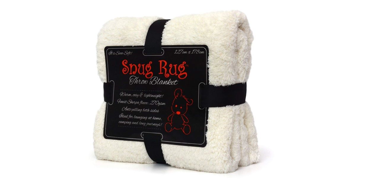 ¡Chollo flash! Manta Snug Rug (lana sherpa) por sólo 14,14€ (antes 21,48€) ¡En varios colores!