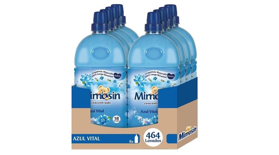¡Chollo! Pack de 8 Suavizantes Mimosín Azul Vital por sólo 16,93€