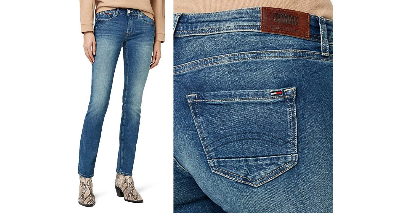¡Mitad de precio! Pantalones Tommy Jeans Mid Rise Sandy por sólo 47,50€ (antes 94,95€)