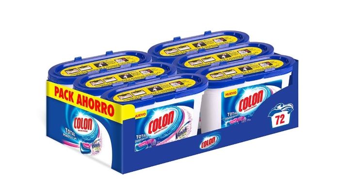 ¡Chollo! 72 cápsulas de detergente Colon para lavadora por sólo 10,77€ (50%)