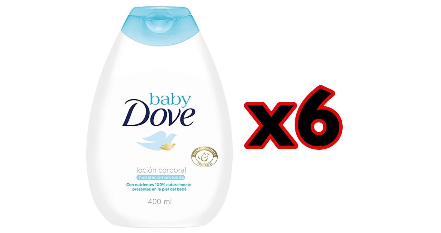 ¡Chollo! Pack de 6 Cremas corporales Baby Dove hidratación profunda por sólo 14,05€ (2,34€/unidad)