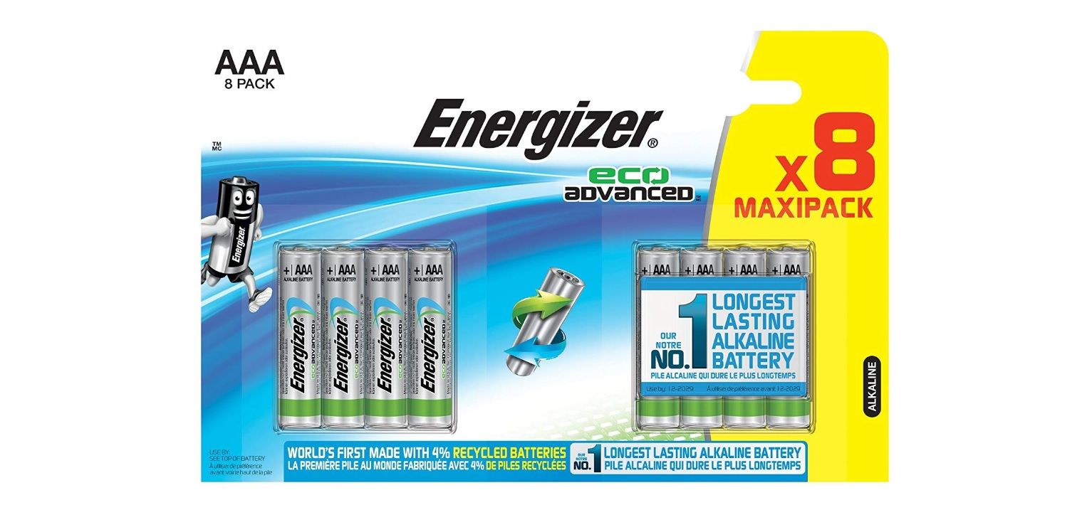 ¡Mitad de precio! Pack de 8 pilas Energizer Ecoadvanced AA por sólo 5,45€ (antes 11,27€)