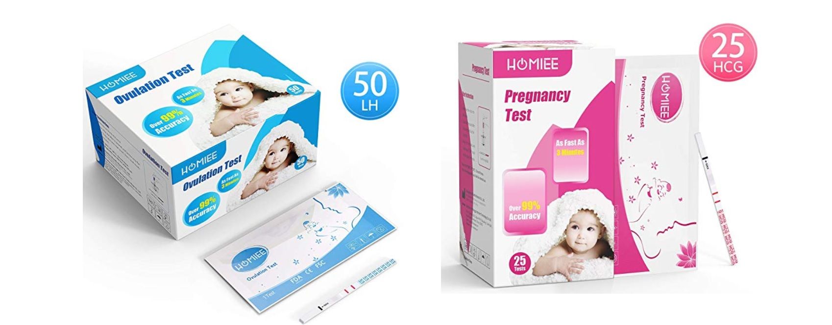 ¡Mitad de precio! 25 Test de embarazo o 50 Test de ovulación por sólo 5,99€ con este cupón descuento
