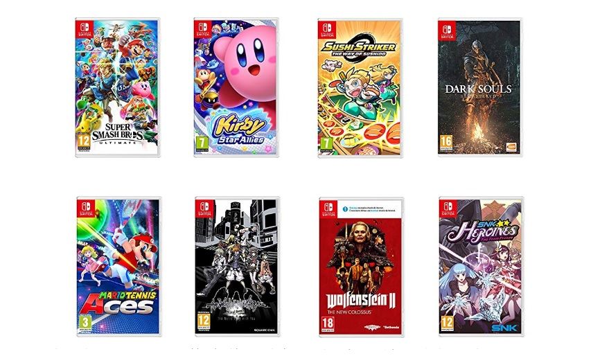 3x2 en una selección de juegos de Nintendo Switch en Amazon